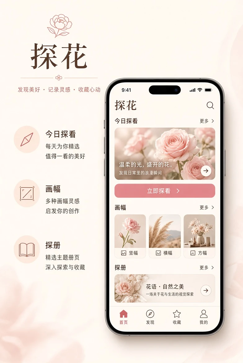 探花APP:把安静阅读带到移动端栏目画面